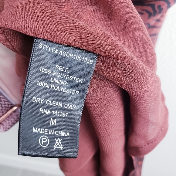 ASTR The Label Gaia Brown Animal Slip Midi Dress - Picture 10 of 10